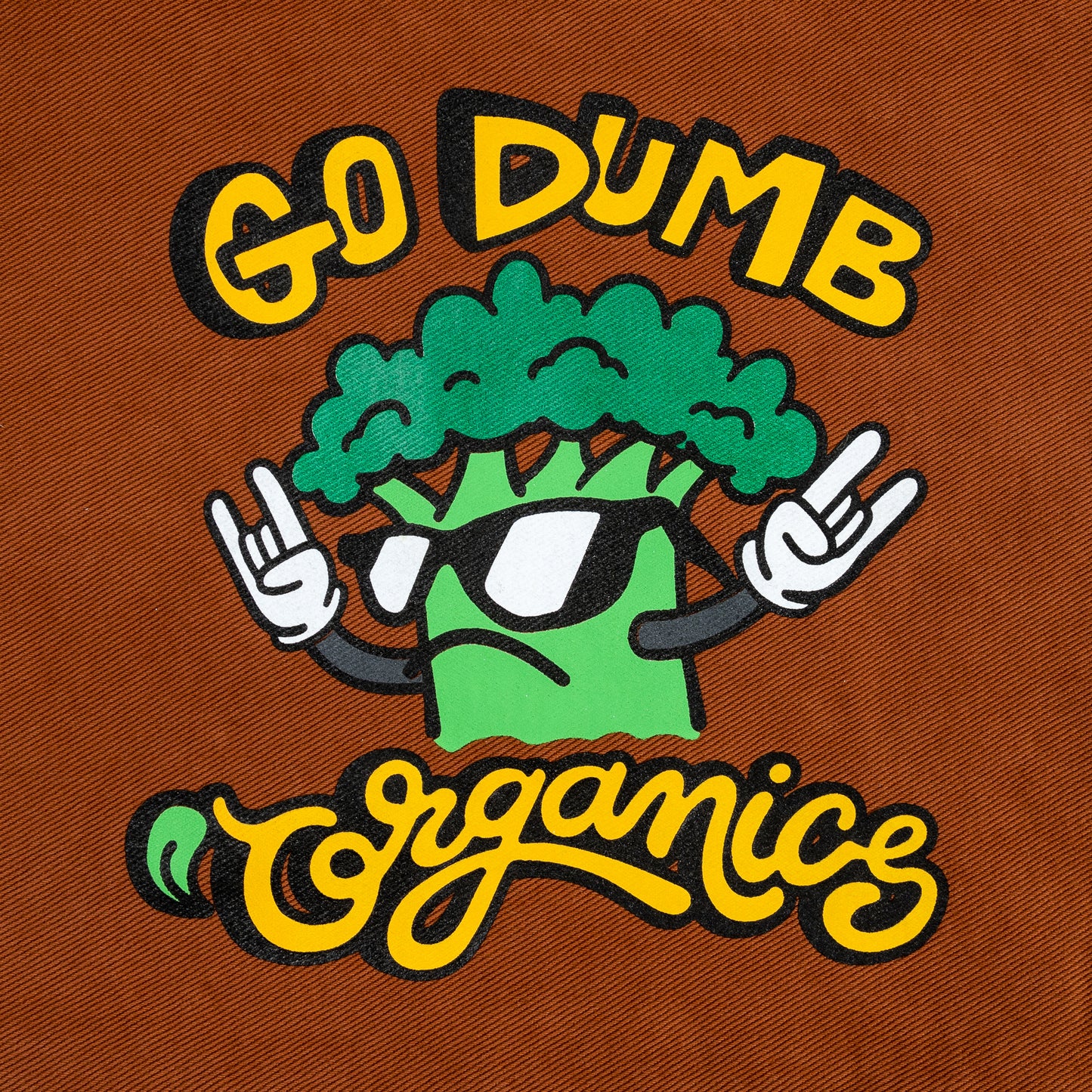 Go Dumb Tote Bag (Brown)